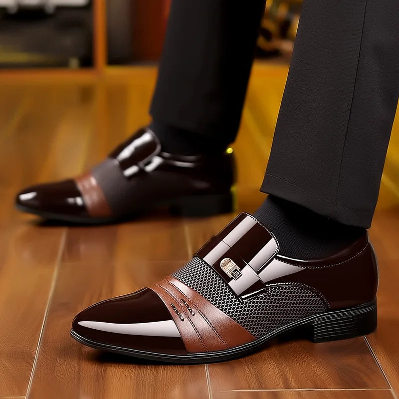 Classic Business Dress Men Shoes Formal Slip On Dress Shoes Mens