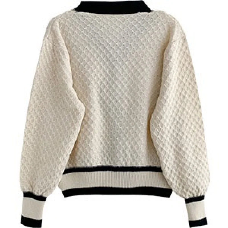 Women's Korean Fashion New Korean Loose Long-sleeved Knit Sweater