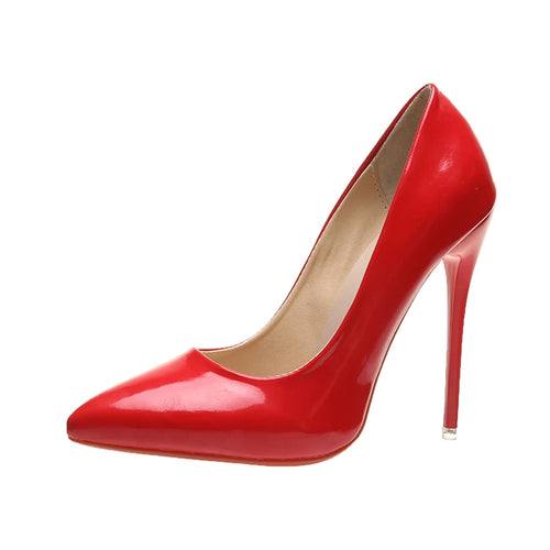 Temperament 12cm Super High Thin Heels Shoes Women Pumps Pointed Toe