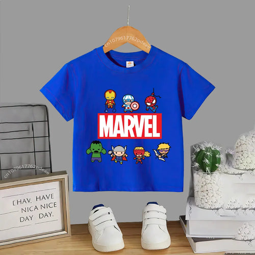 Superhero Teen 100% Cotton T-shirt Children's small cartoon print