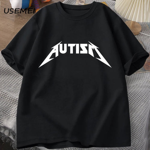 Autism Meme T Shirt Cotton Funny Humor Introvert T-shirts for Men