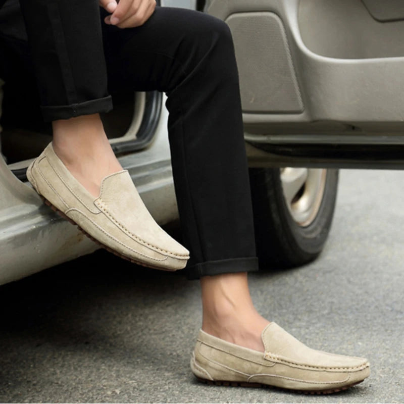 Luxury Suede Leather Men’s Loafers Luxury