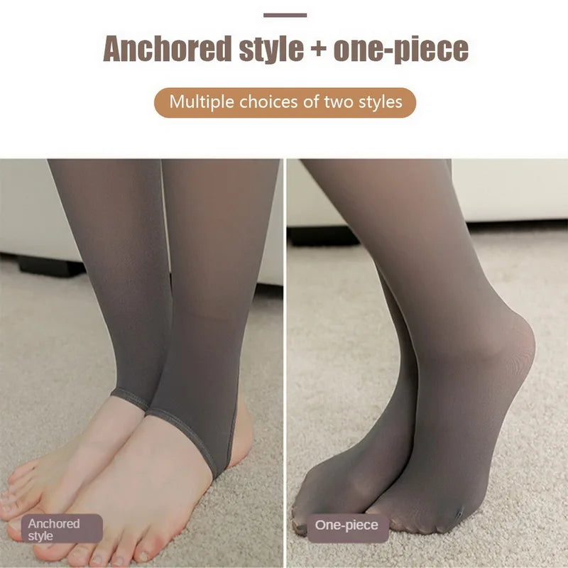 Thermal Stockings Woman Fleece Tights Sexy Winter Warm Pantyhose