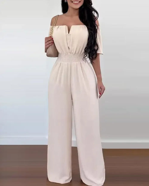 Summer Elegant Off Shoulder Jumpsuit