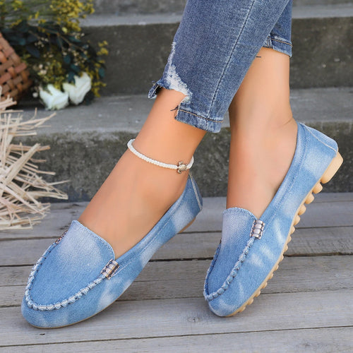 Spring Autumn Loafers Wear-resisting Women's Casual Single Shoes