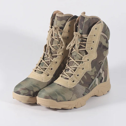 Outdoor Training Men Military Tactical Boots High-Top Desert Army