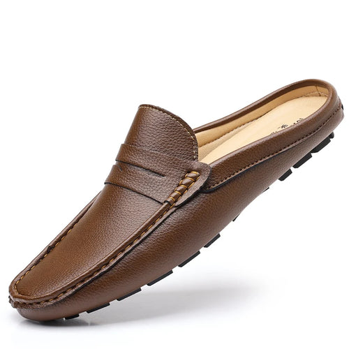 Leather Men’s Half Shoes for Men Comfortable Walking Shoe Casual