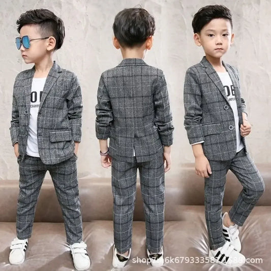 Baby Boys Gentleman Plaid Set