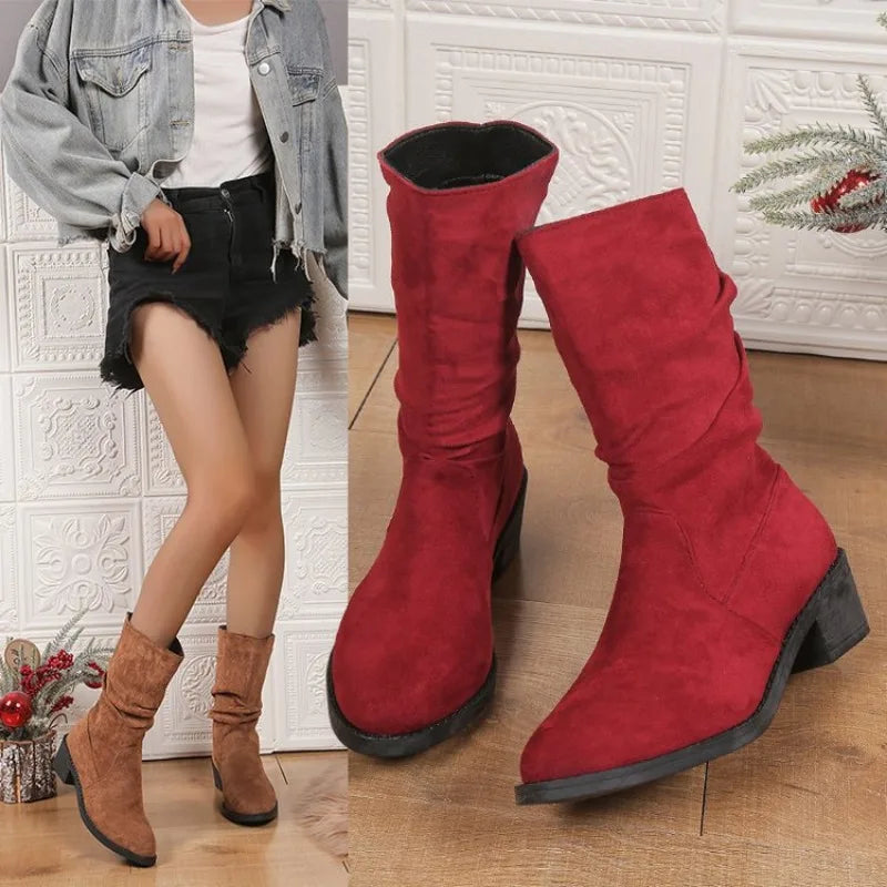 Sexy Women’s Boots Winter Keep Warm Over The Knee Boot Faux Suede