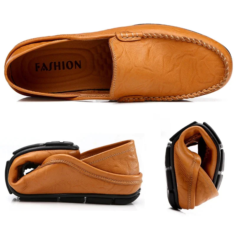 Men Leather  Casual Moccasins