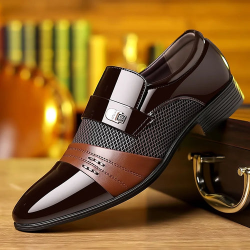 Classic Business Dress Men Shoes Formal Slip On Dress Shoes Mens