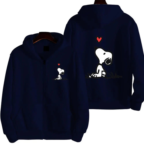 Snoopy Zip Up Hoodie