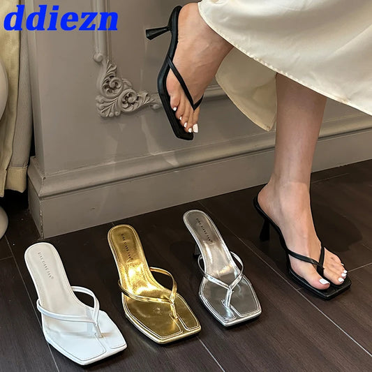 Female Summer Sexy Heels Sandals Slides Ladies Shoes Fashion Women