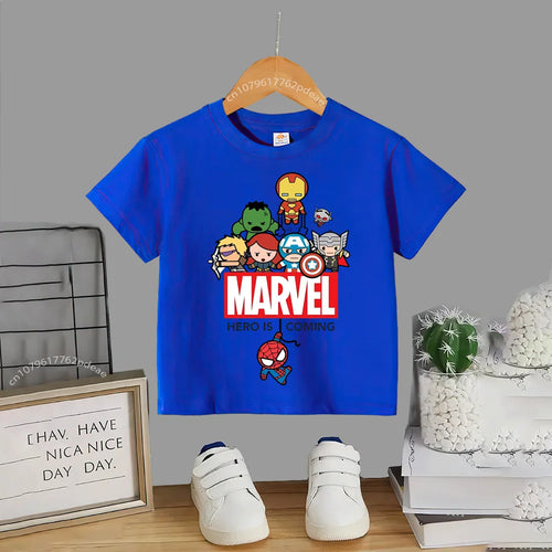 Superhero Teen 100% Cotton T-shirt Children's small cartoon print