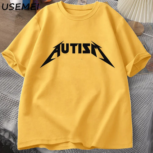 Autism Meme T Shirt Cotton Funny Humor Introvert T-shirts for Men