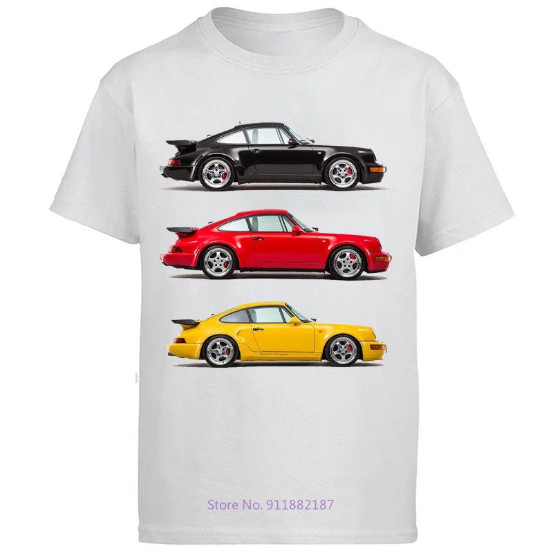 Car Racing Classic Graphic T Shirts Short Sleeve t-shirts Oversize