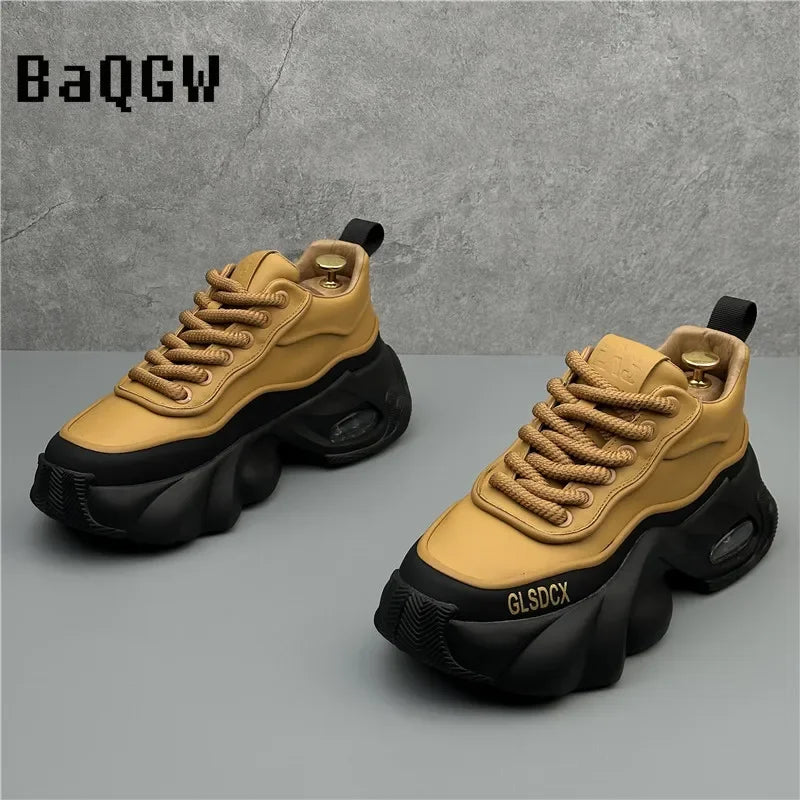 Designer Style Men Shoes Autumn Winter Comfortable Men's Thick