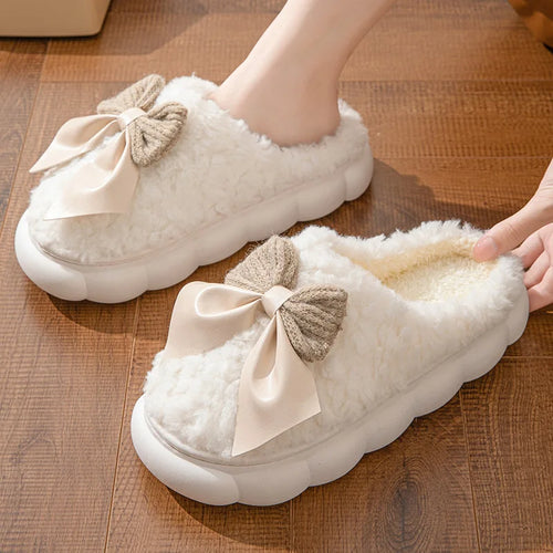 Cotton slippers for Women Autumn and Winter Thick Sole Indoor Home