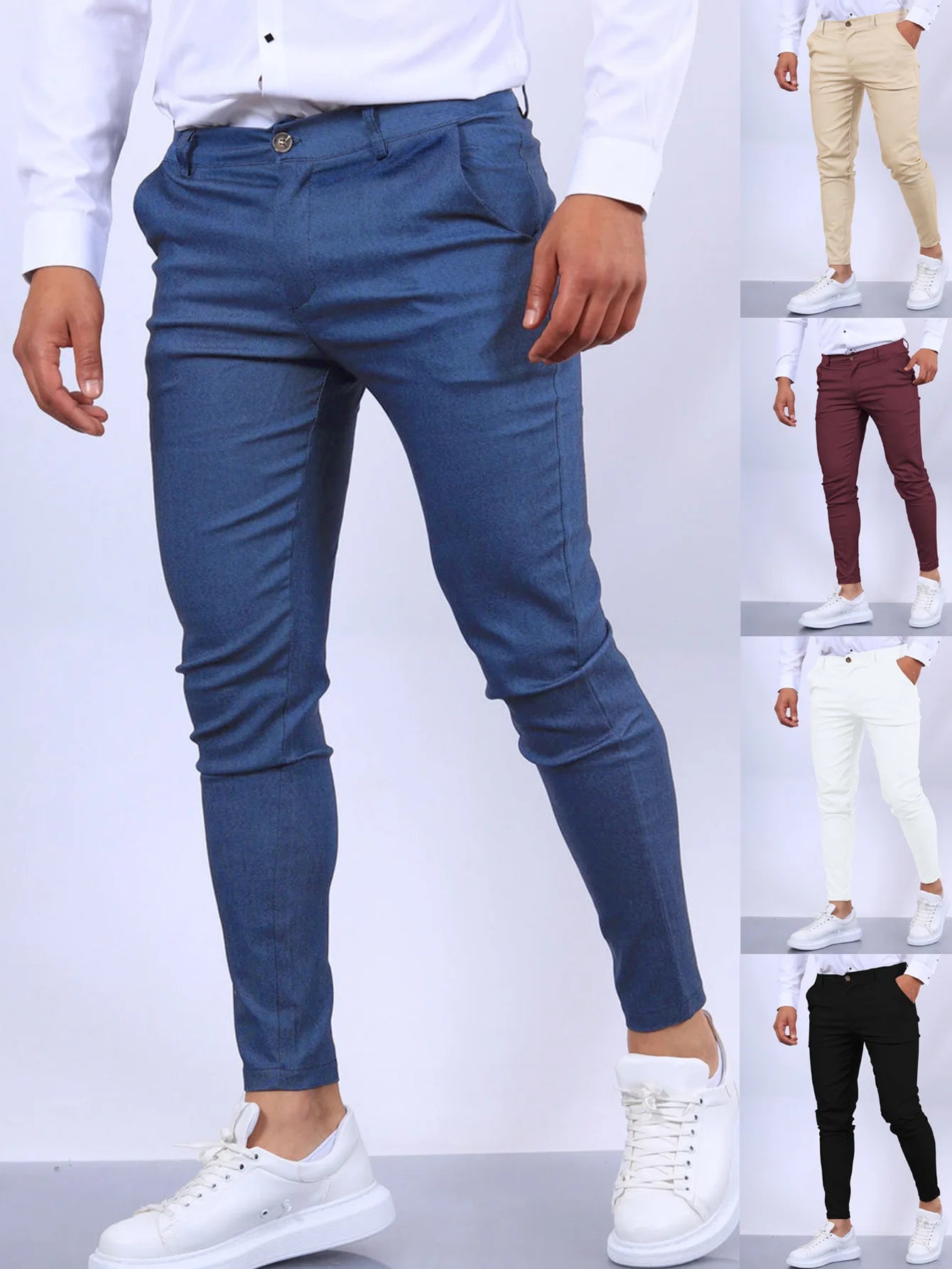 Solid Color Fashion Men's Pants Europe and the United States England