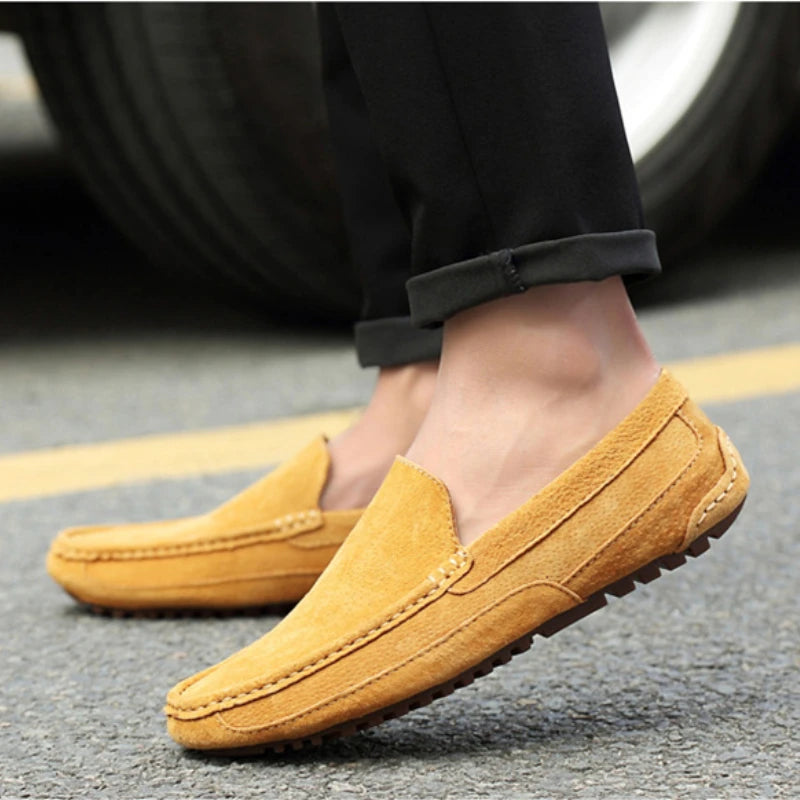 Luxury Suede Leather Men’s Loafers Luxury