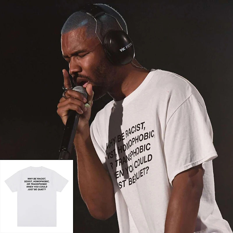 Frank Rapper Hip Hop T-shirt Blond Cotton Men T shirt New TEE TSHIRT