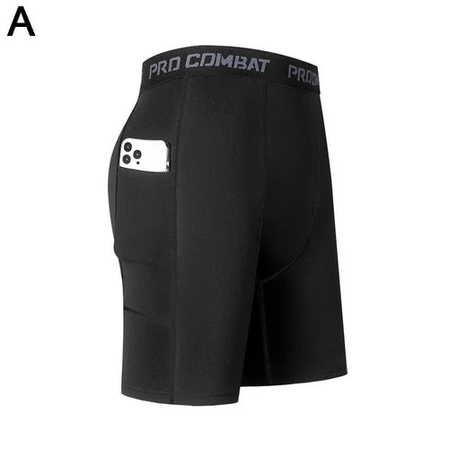 New Men‘s Compression Short Pants Elastic Quick Dry Running Fitness