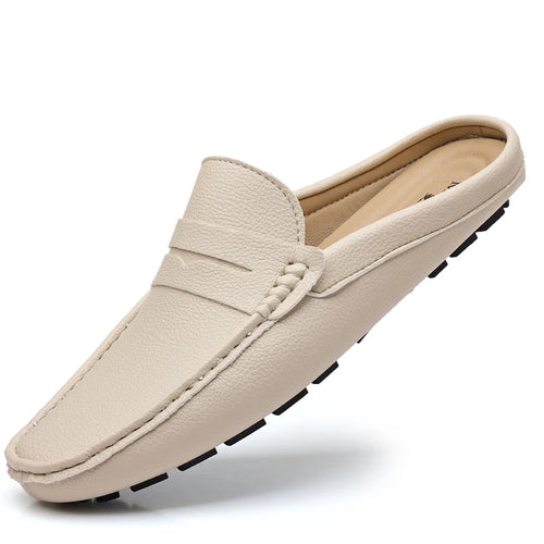 Leather Men’s Half Shoes for Men Comfortable Walking Shoe Casual