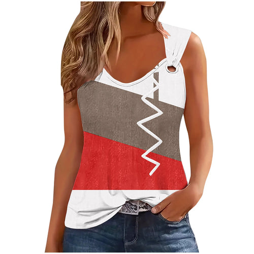 Color Block Tank Top