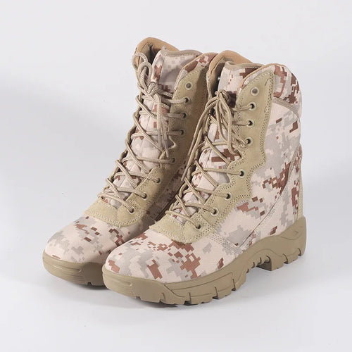 Outdoor Training Men Military Tactical Boots High-Top Desert Army