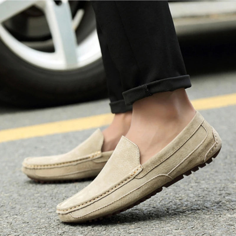 Luxury Suede Leather Men’s Loafers Luxury