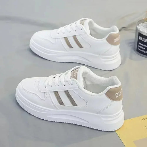 New Women Casual Walking Shoes Summer Flat Lace Up Leather High