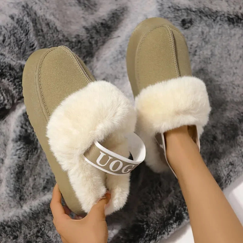 Leather Women Winter Shoes