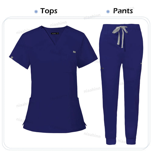 Scrub Sets Uniform Women Joggers Medical Accessories Healthcare