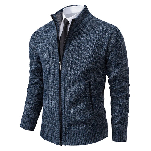 Autumn And Winter New Jersey Men's Casual Sports Coat Solid Color