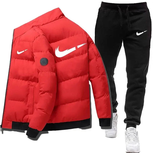 Winter Casual Men's Sports Set 2-piece Set Letter Printed Fashion