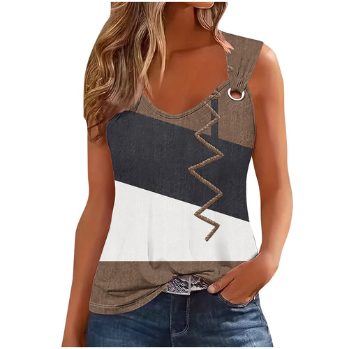 Color Block Tank Top