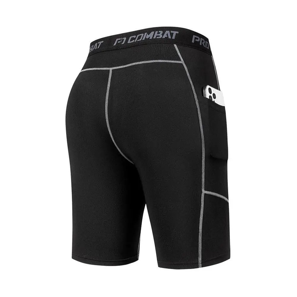 New Men‘s Compression Short Pants Elastic Quick Dry Running Fitness