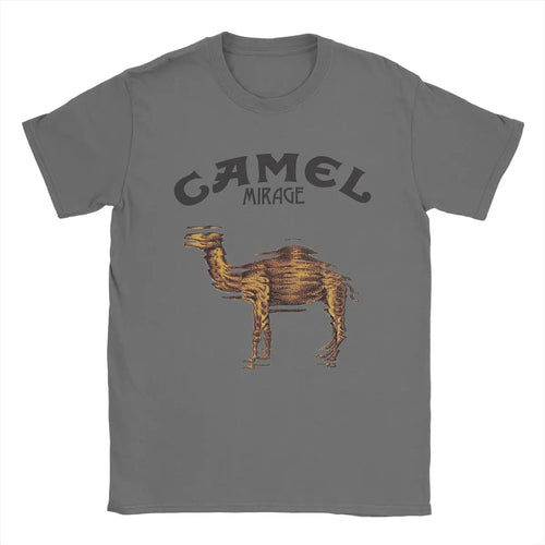 Camel Mirage Band T Shirt Men's Pure Cotton Novelty T-Shirts Crew Neck