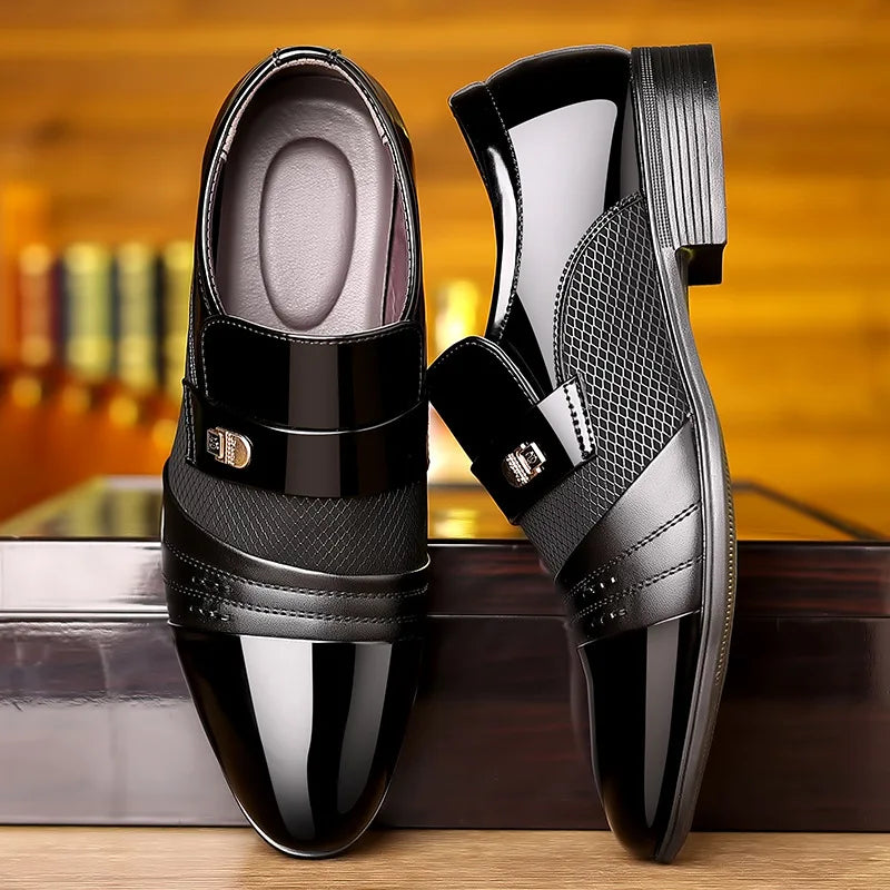 Classic Business Dress Men Shoes Formal Slip On Dress Shoes Mens