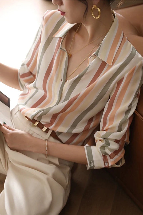 Stripe Satin Vintage Shirt