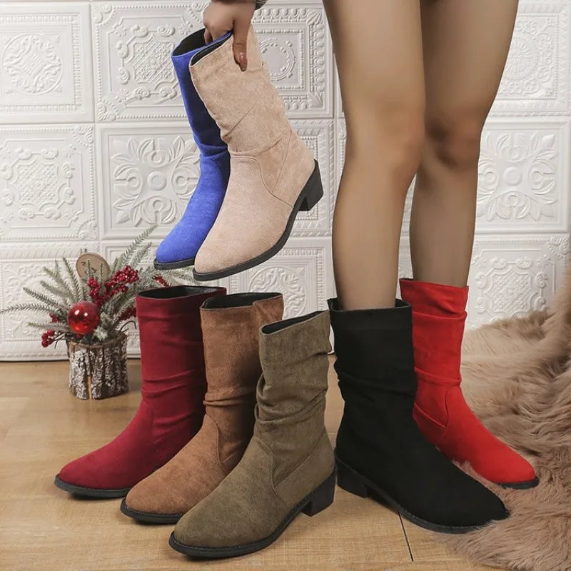 Sexy Women’s Boots Winter Keep Warm Over The Knee Boot Faux Suede