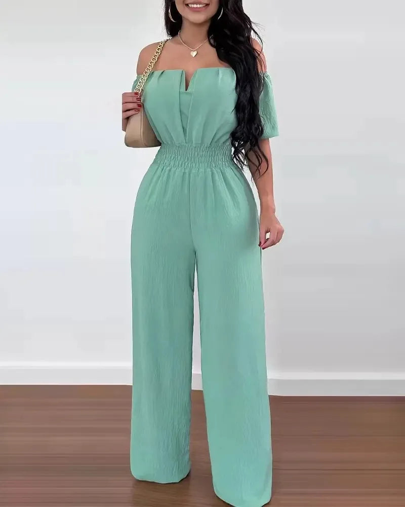 Summer Elegant Off Shoulder Jumpsuit