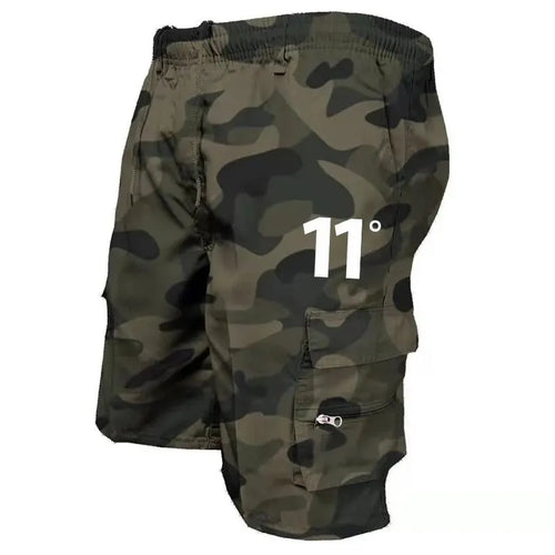 Outdoor Cargo Shorts Male Overalls Elastic Waist Cycling Shorts