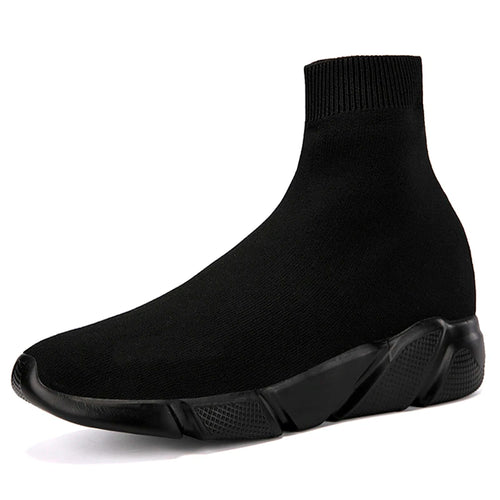 Fashion Black Men’s Sock Shoes Knit Breathable Unisex Socks Sneakers