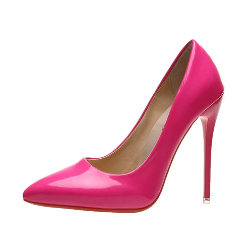 Temperament 12cm Super High Thin Heels Shoes Women Pumps Pointed Toe