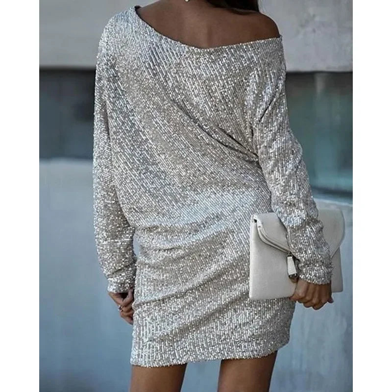 Sexy Slim-Fit Sequined Mini Dress