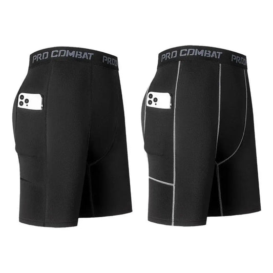 New Men‘s Compression Short Pants Elastic Quick Dry Running Fitness