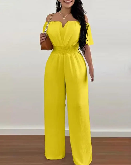 Summer Elegant Off Shoulder Jumpsuit