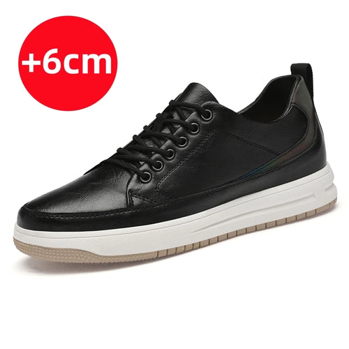 Genuine Leather Casual Shoes for Men Thick Soled Oxford