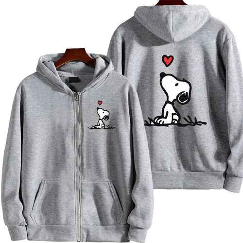 Snoopy Zip Up Hoodie